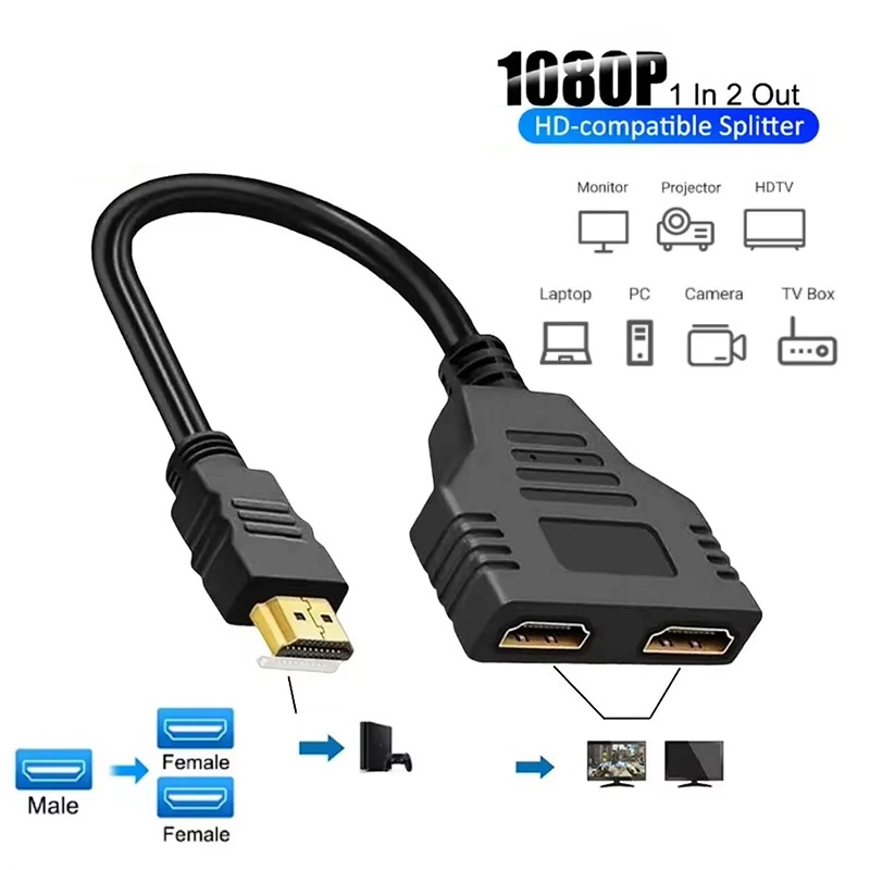 Xbox Laptop Accessories - Kabel rozdzielający HDMI 1080P 1 Wejście