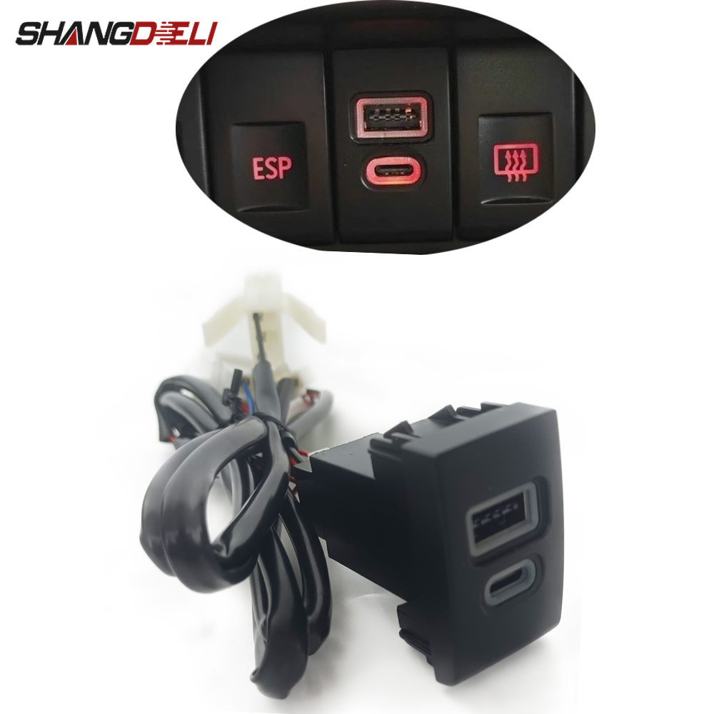 Usb C Power Adapter - 1 szt. Ładowarka samochodowa QC3.0 z