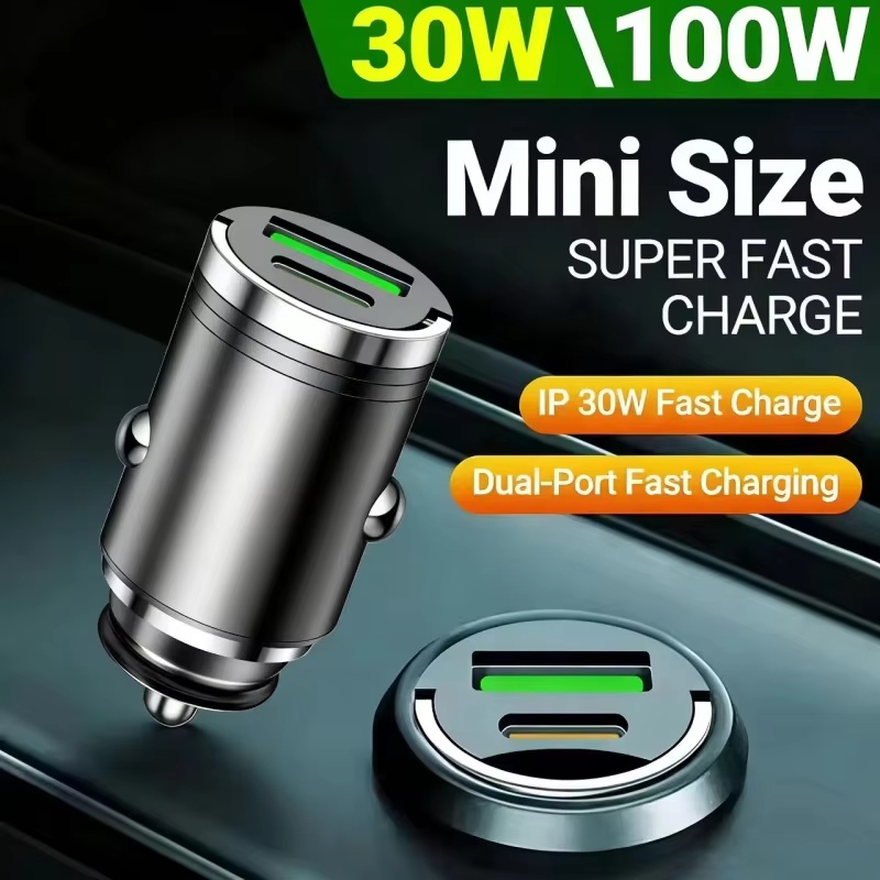 Usb C Power Adapter - Ładowarka samochodowa USB 100W PD do