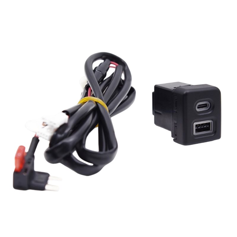 Usb C Power Adapter - Samochodowe gniazdo szybkiego ładowania USB TYPE-C