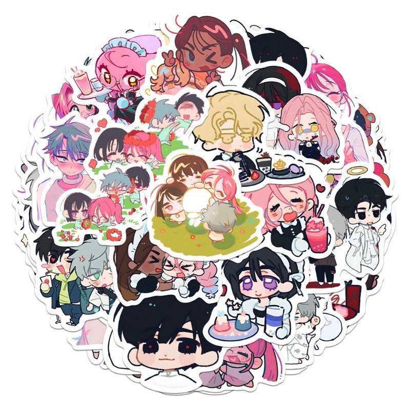 Laptop Accessories For Gift - 80 sztuk/zestaw Kreskówkowe Anime Obcy Scena
