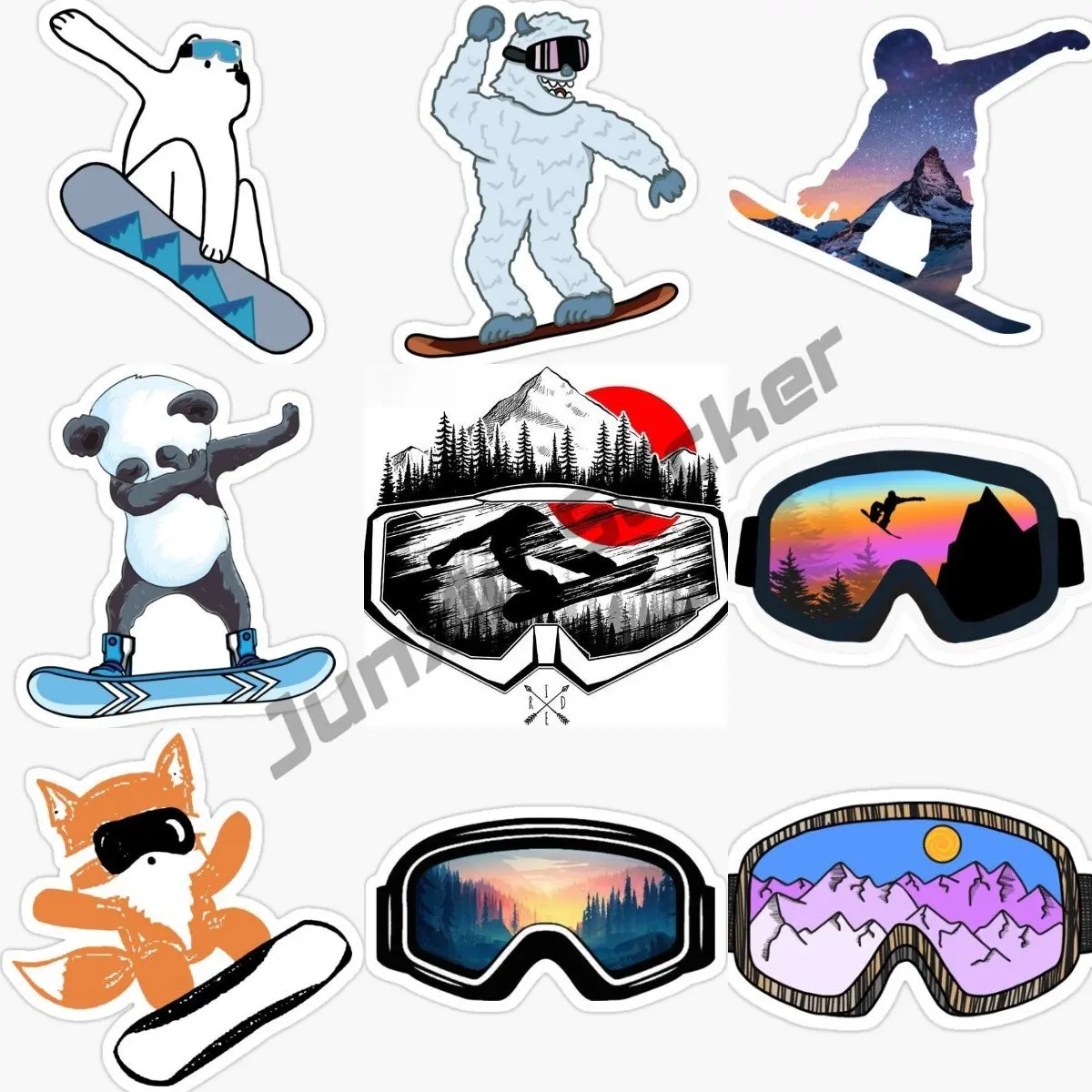 Laptop Accessories Online - Osobowość Maska snowboardowa Naklejka samochodowa na