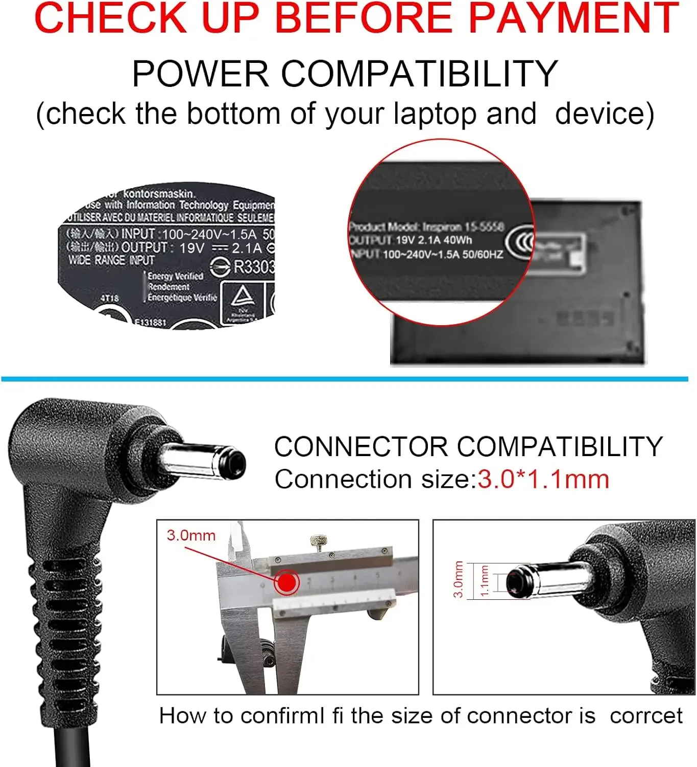 Ładowarka sieciowa 19 V 2,1 A  – Laptop Accessories Shop recenzja i cena