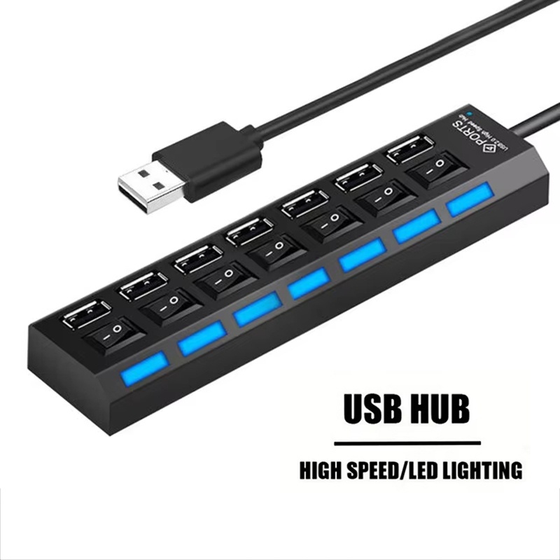 Rozdzielacz USB 2.0 z 7 portam – Laptop Accessories Computer recenzja i cena