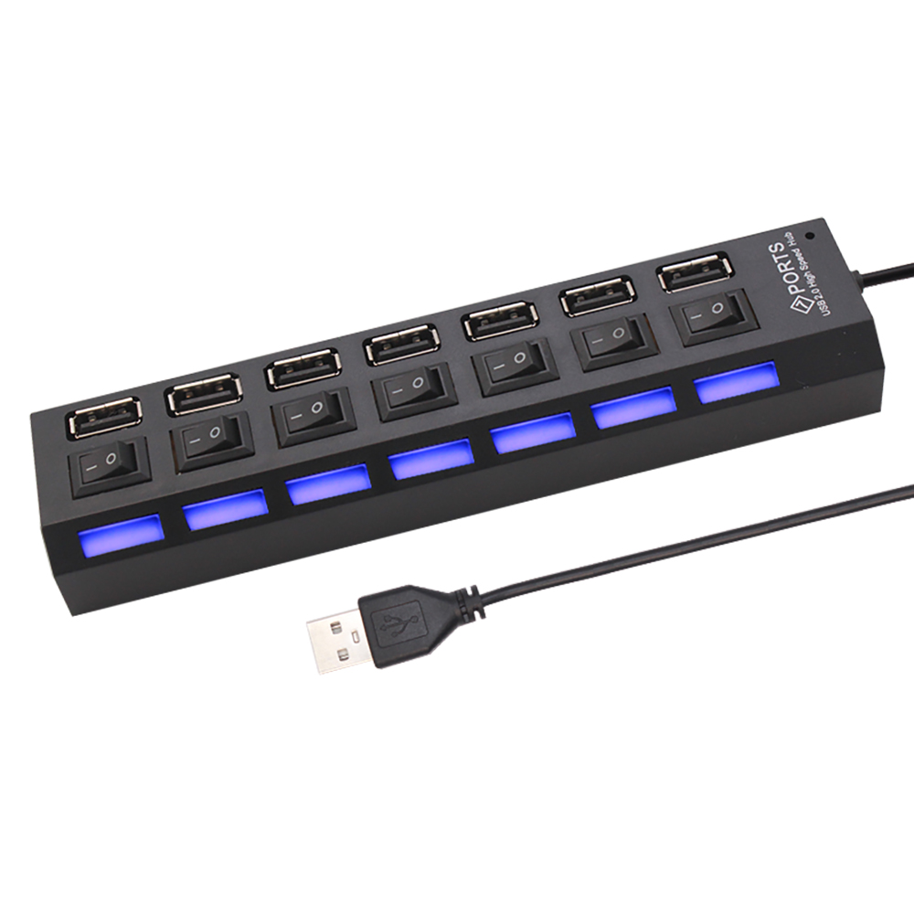 Rozdzielacz USB 2.0 z 7 portam – Laptop Accessories Computer recenzja i cena