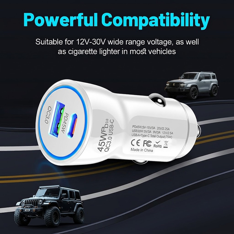 Szybka ładowarka samochodowa 4 – Usb C Power Adapter recenzja i cena
