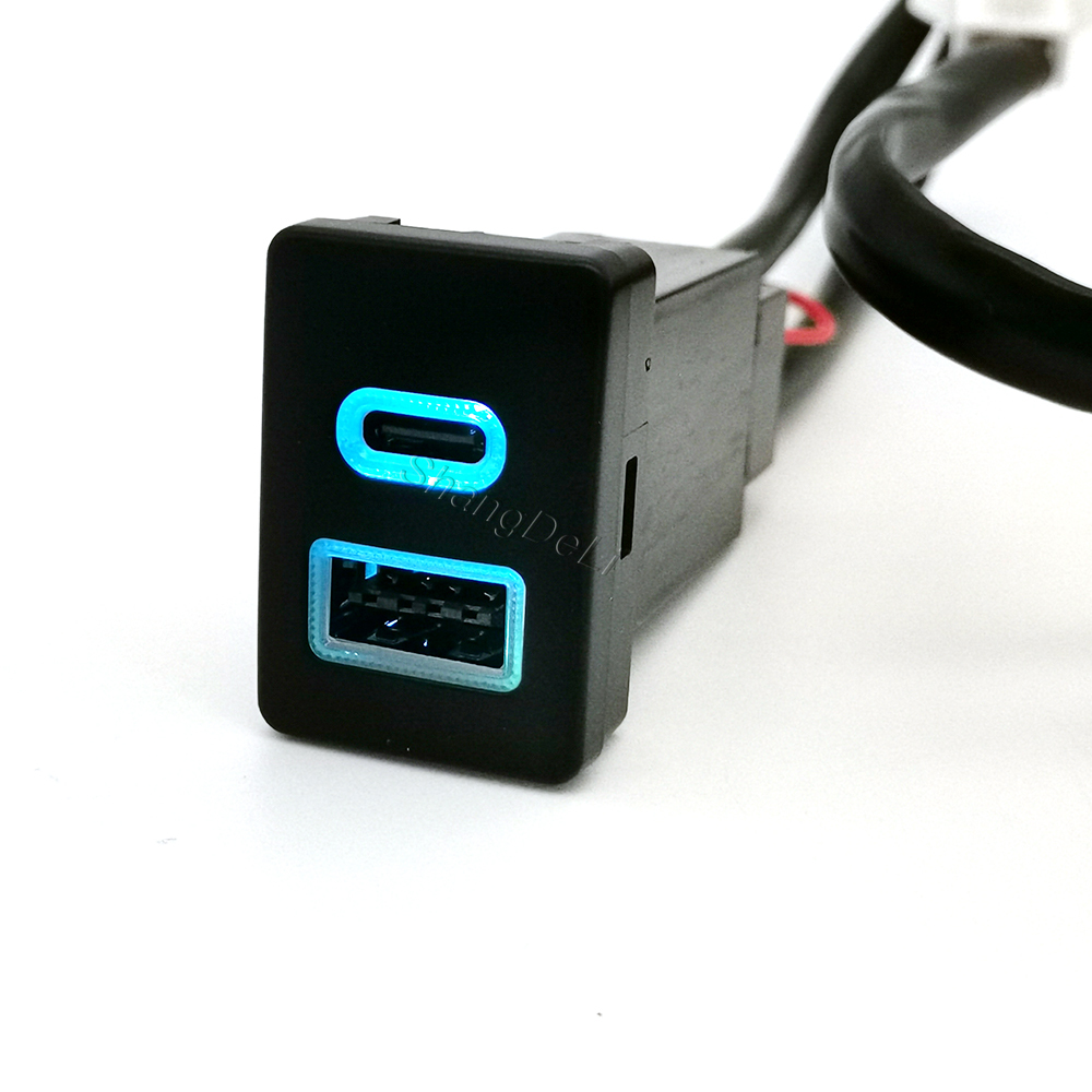 Samochodowe niebieskie światło – Usb C Power Adapter recenzja i cena
