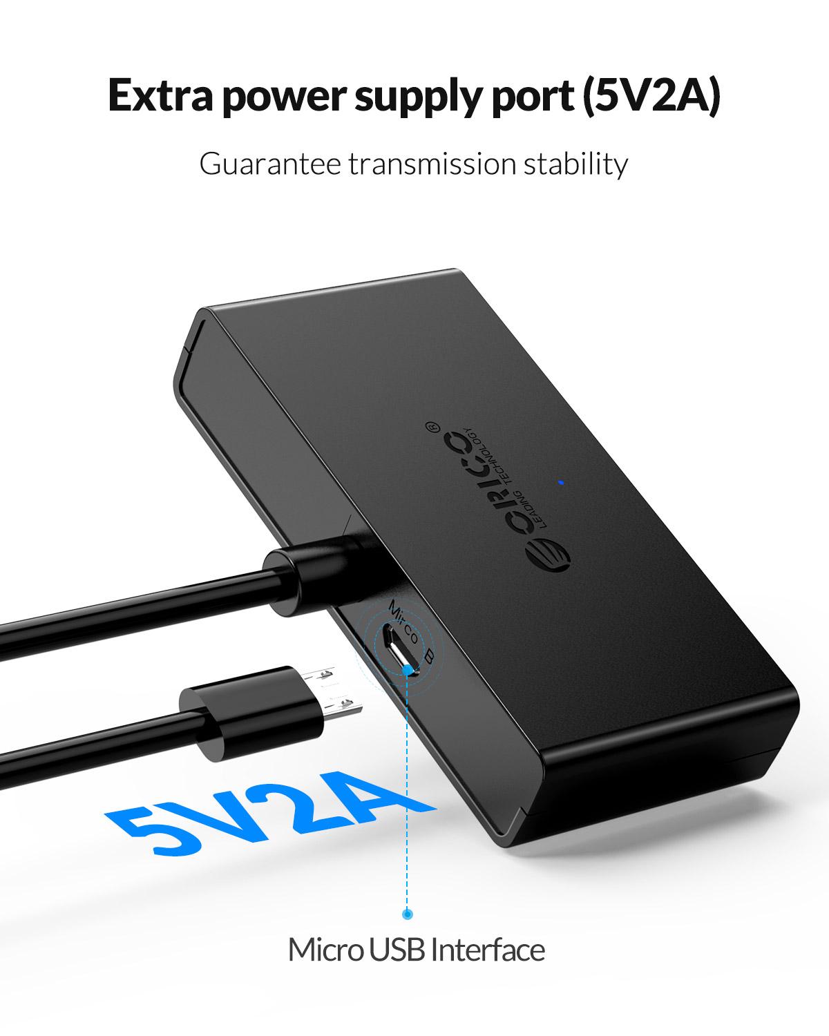 ORICO Hub USB 4 Porty Rozdziel – Laptop Accessories And Gadgets recenzja i cena