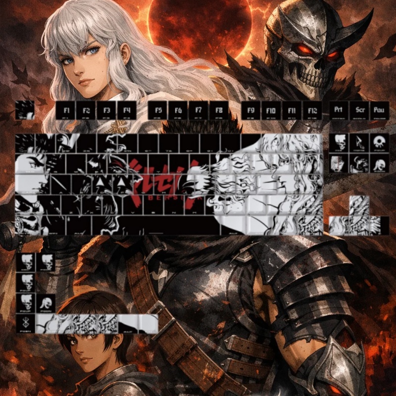 Klawisze BERSERK Anime, 98 kla – Laptop Accessories For Gift recenzja i cena