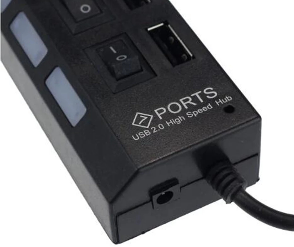 Rozdzielacz USB 2.0 z 7 portam – Laptop Accessories Computer recenzja i cena