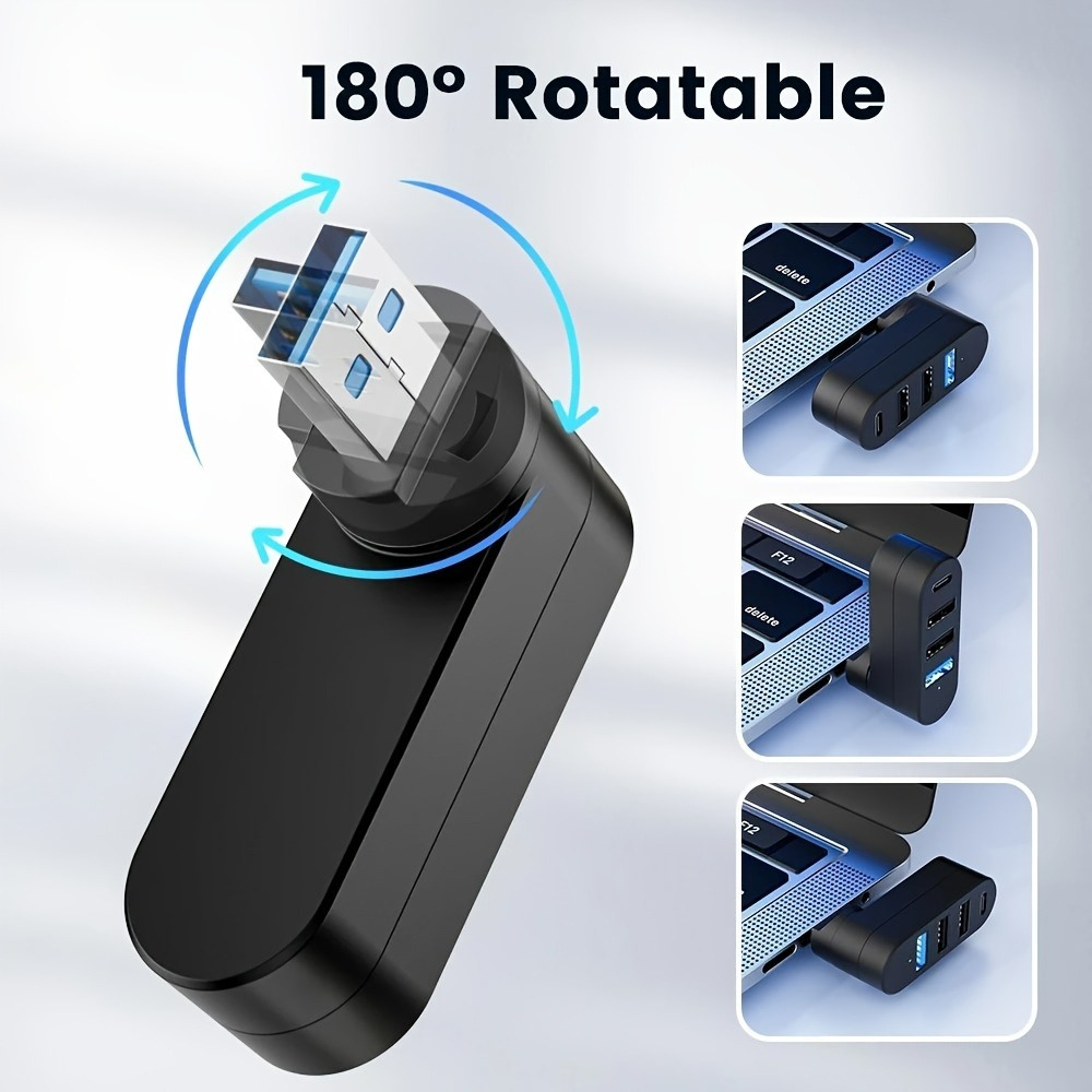 Mini Hub USB 3.0 z 4 portami,  – Laptop Accessories And Gadgets recenzja i cena