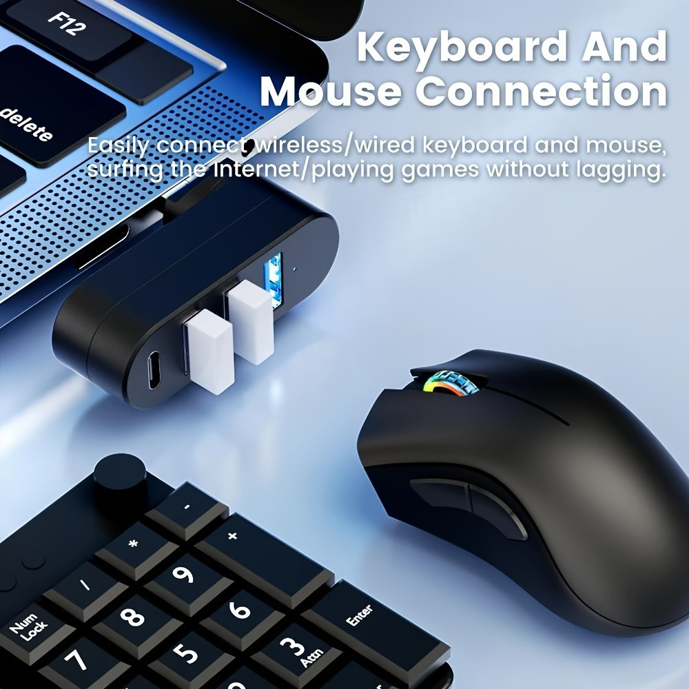 Mini Hub USB 3.0 z 4 portami,  – Laptop Accessories And Gadgets recenzja i cena