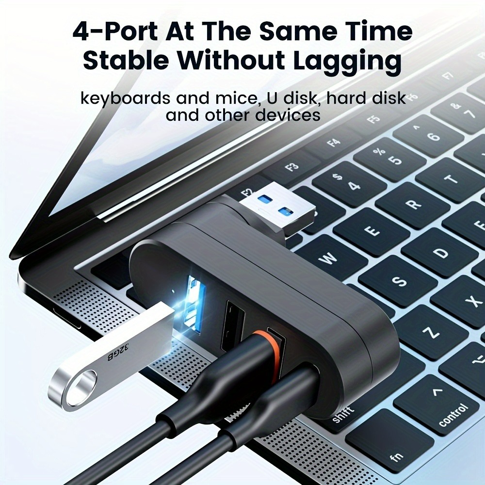 Mini Hub USB 3.0 z 4 portami,  – Laptop Accessories And Gadgets recenzja i cena